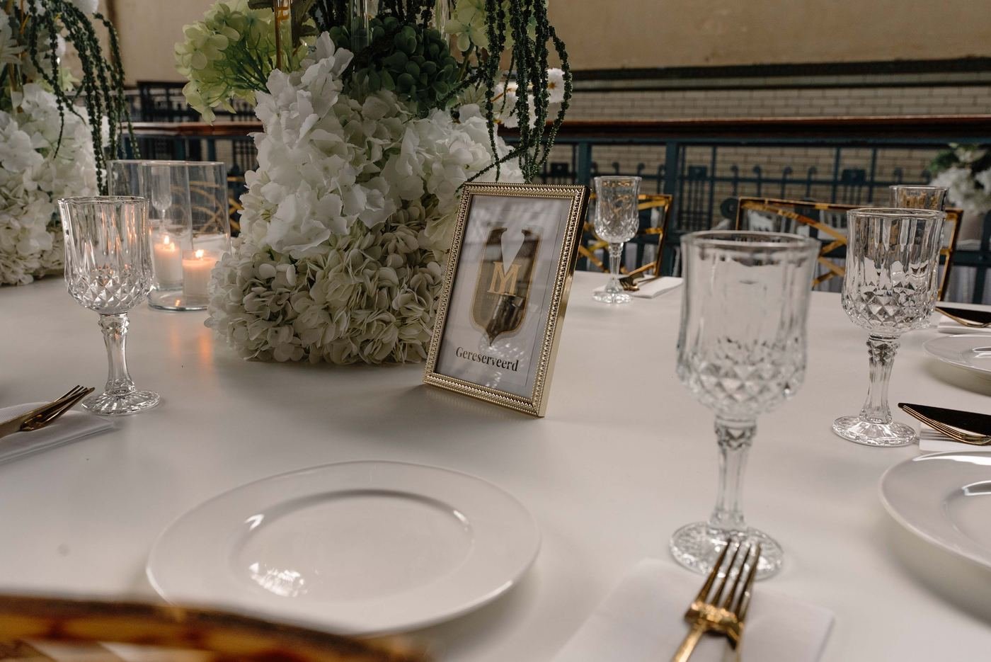 Zaal aangekleed door Royal Decor