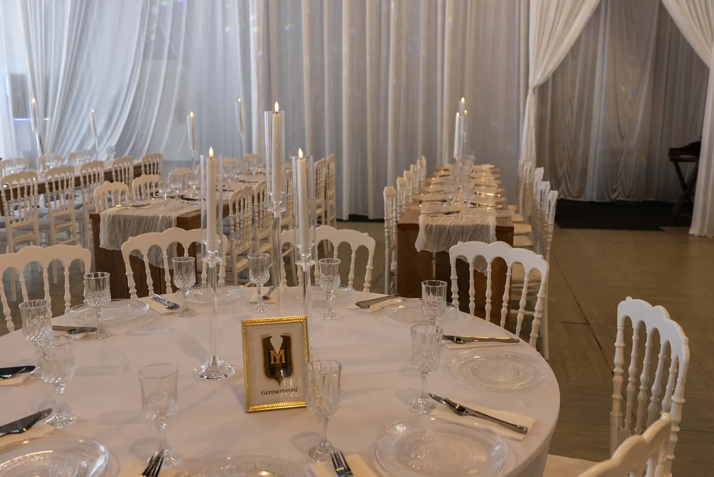 Zaal aangekleed door Royal Decor