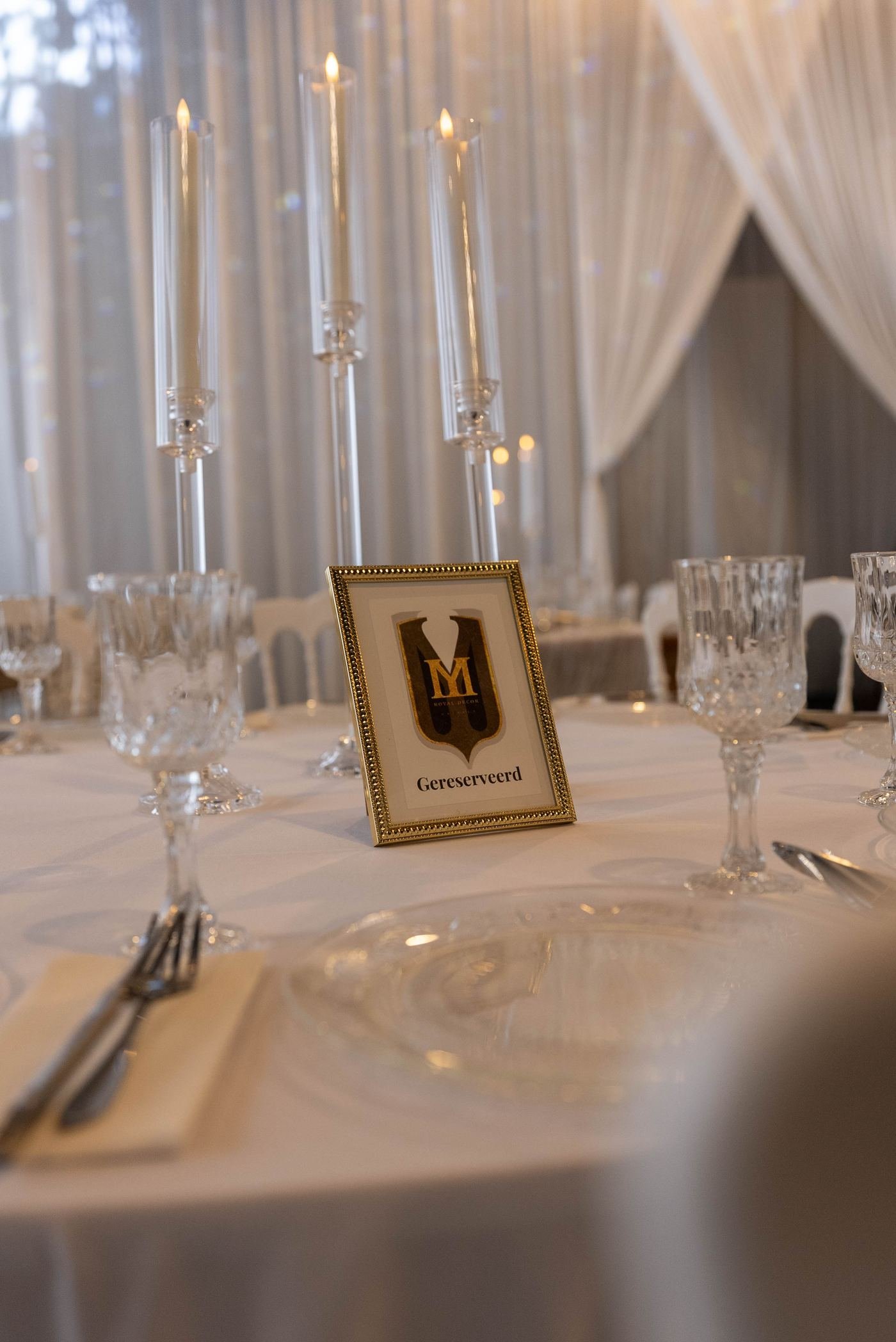 Zaal aangekleed door Royal Decor