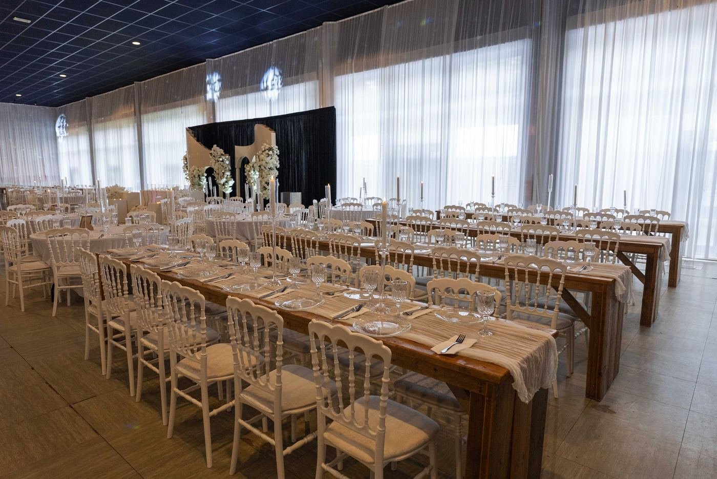 Zaal aangekleed door Royal Decor