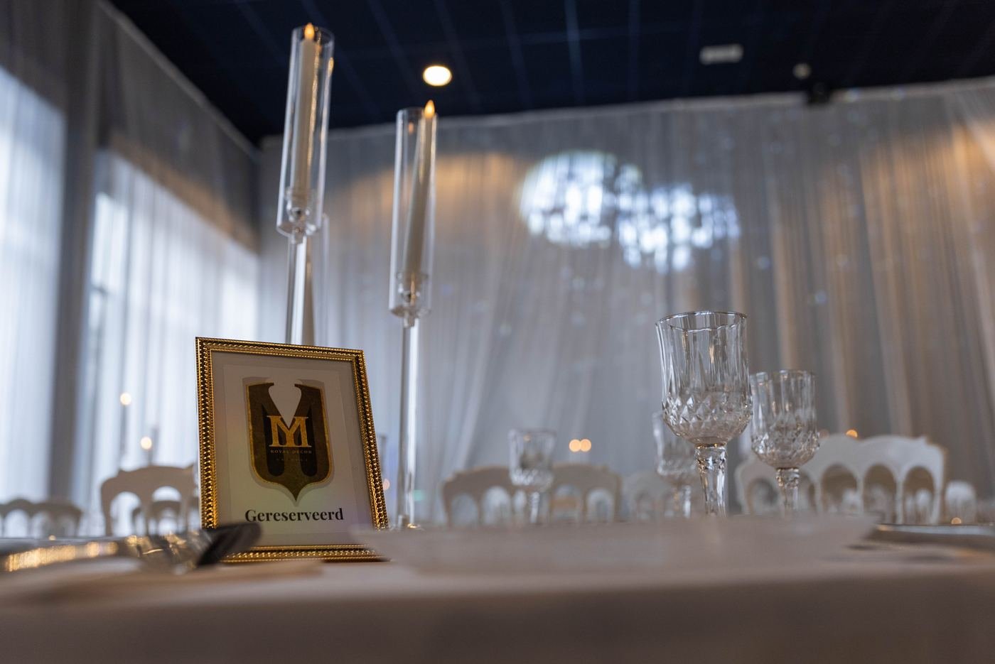 Zaal aangekleed door Royal Decor
