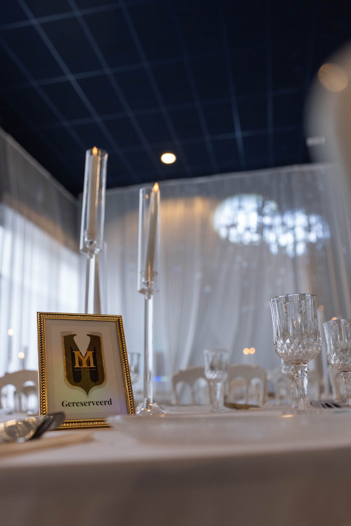Zaal aangekleed door Royal Decor