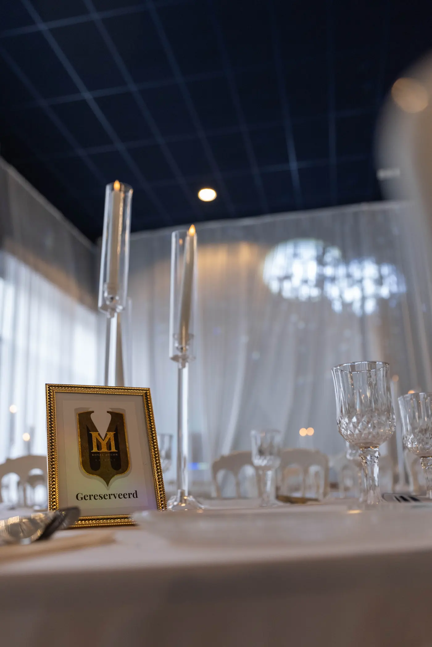 Zaal aangekleed door Royal Decor