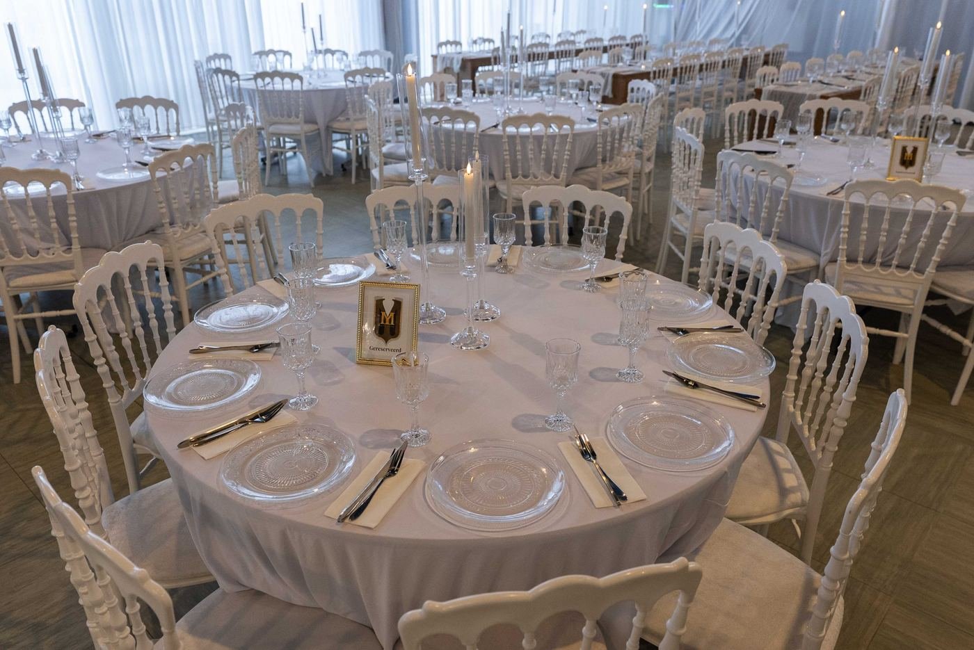 Zaal aangekleed door Royal Decor