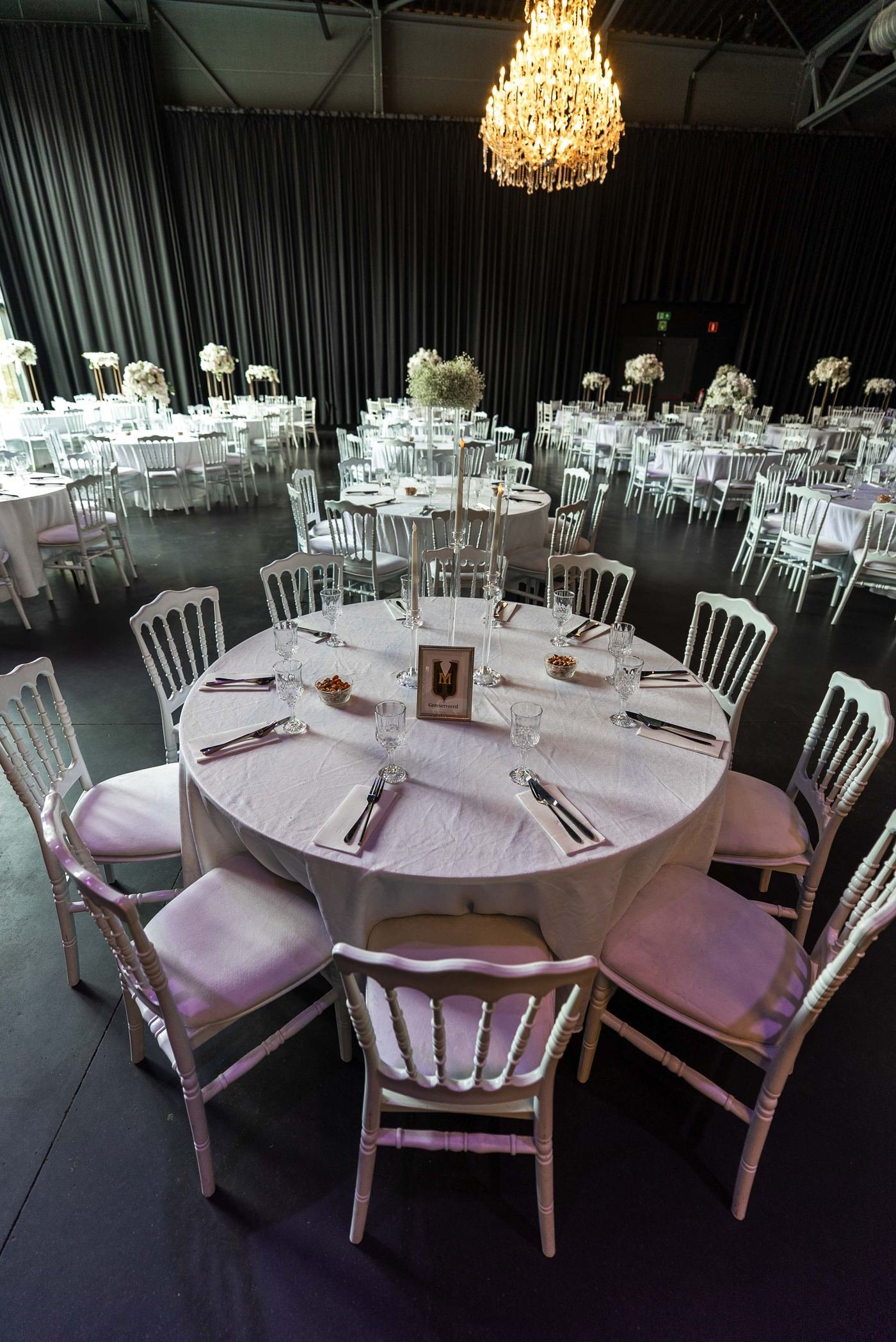 Zaal aangekleed door Royal Decor
