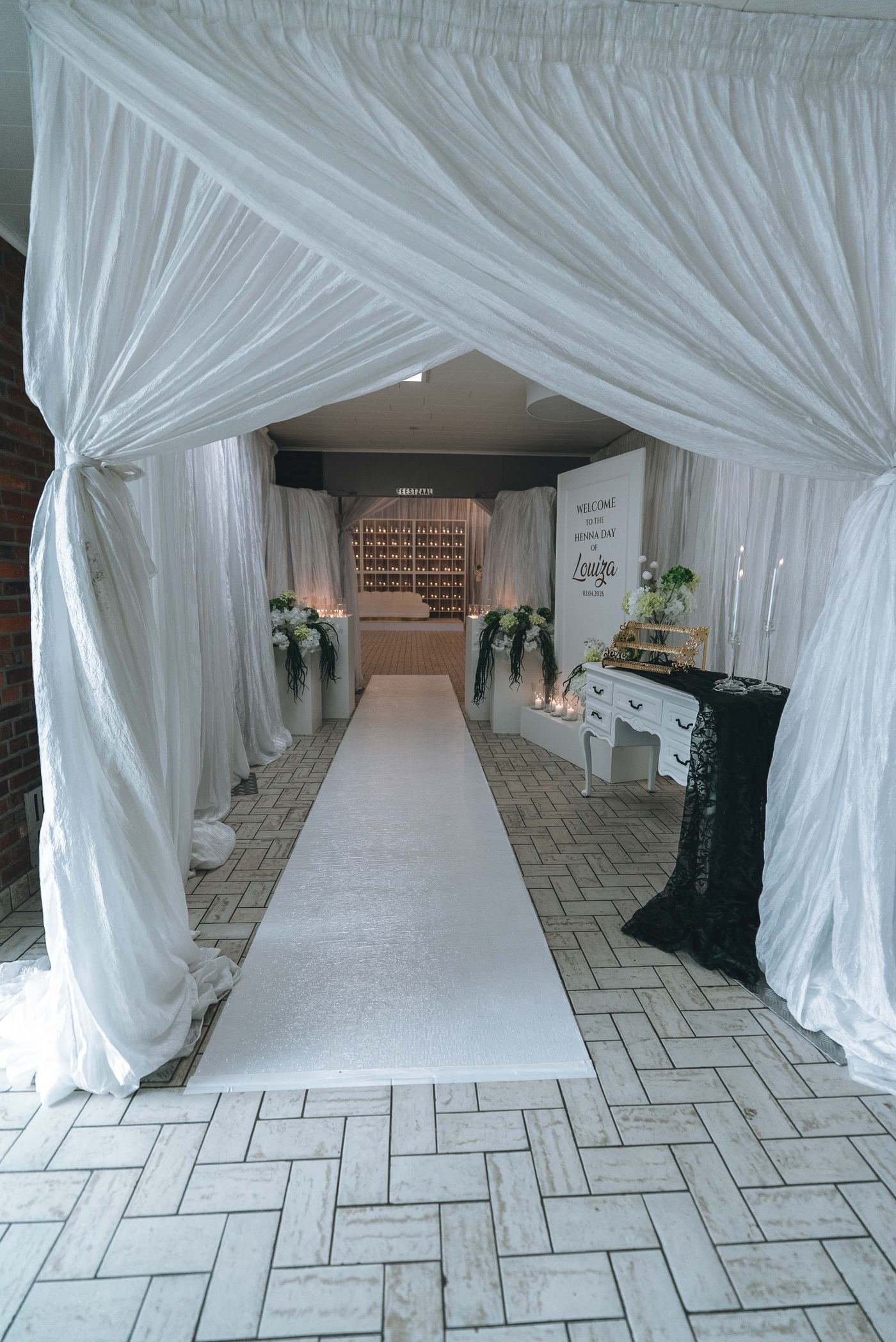 Zaal aangekleed door Royal Decor