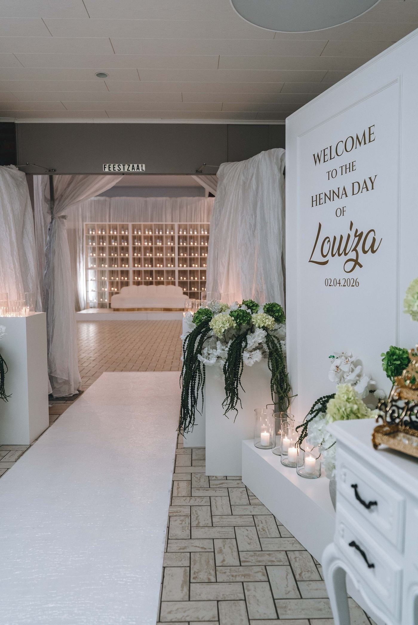 Zaal aangekleed door Royal Decor