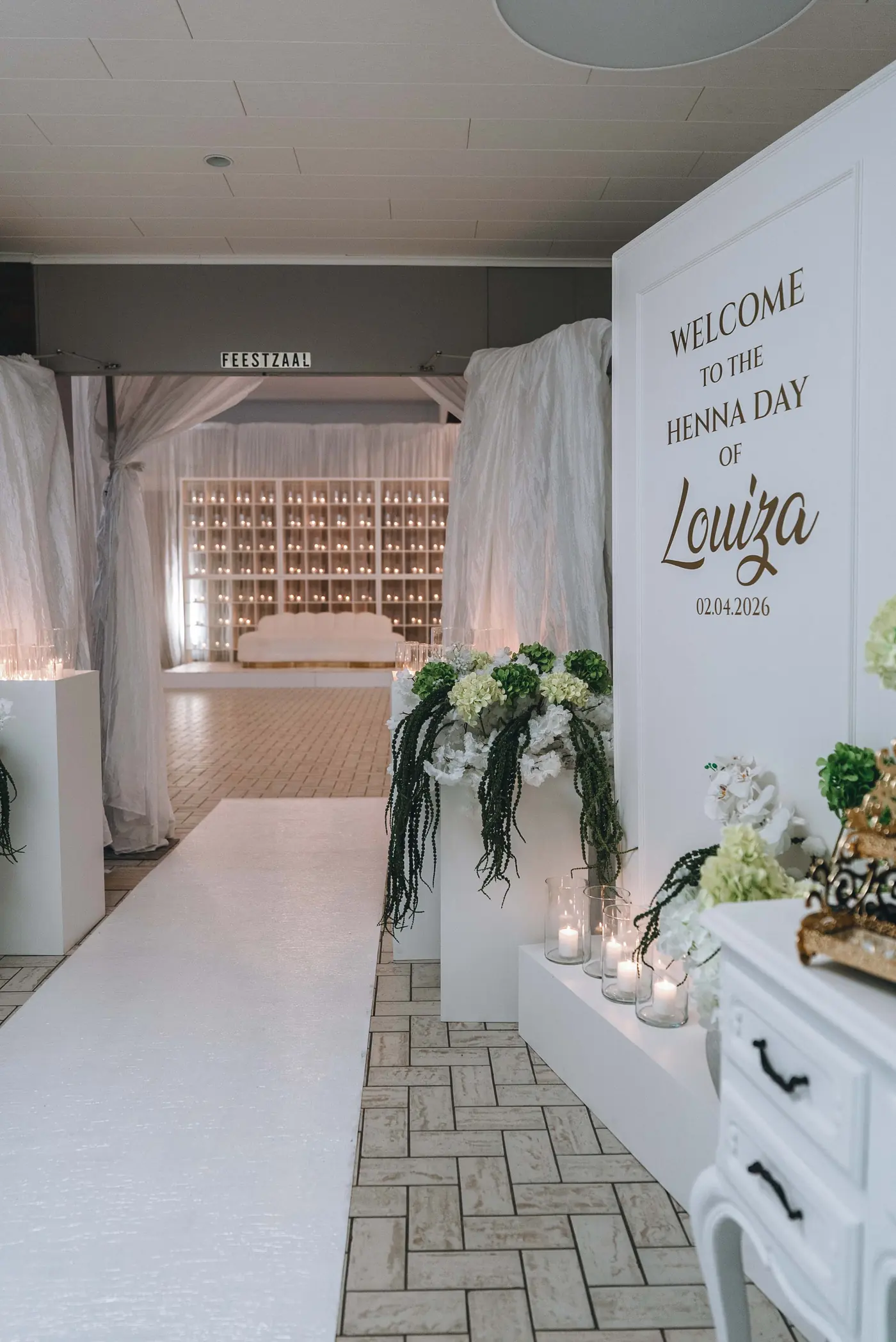 Zaal aangekleed door Royal Decor