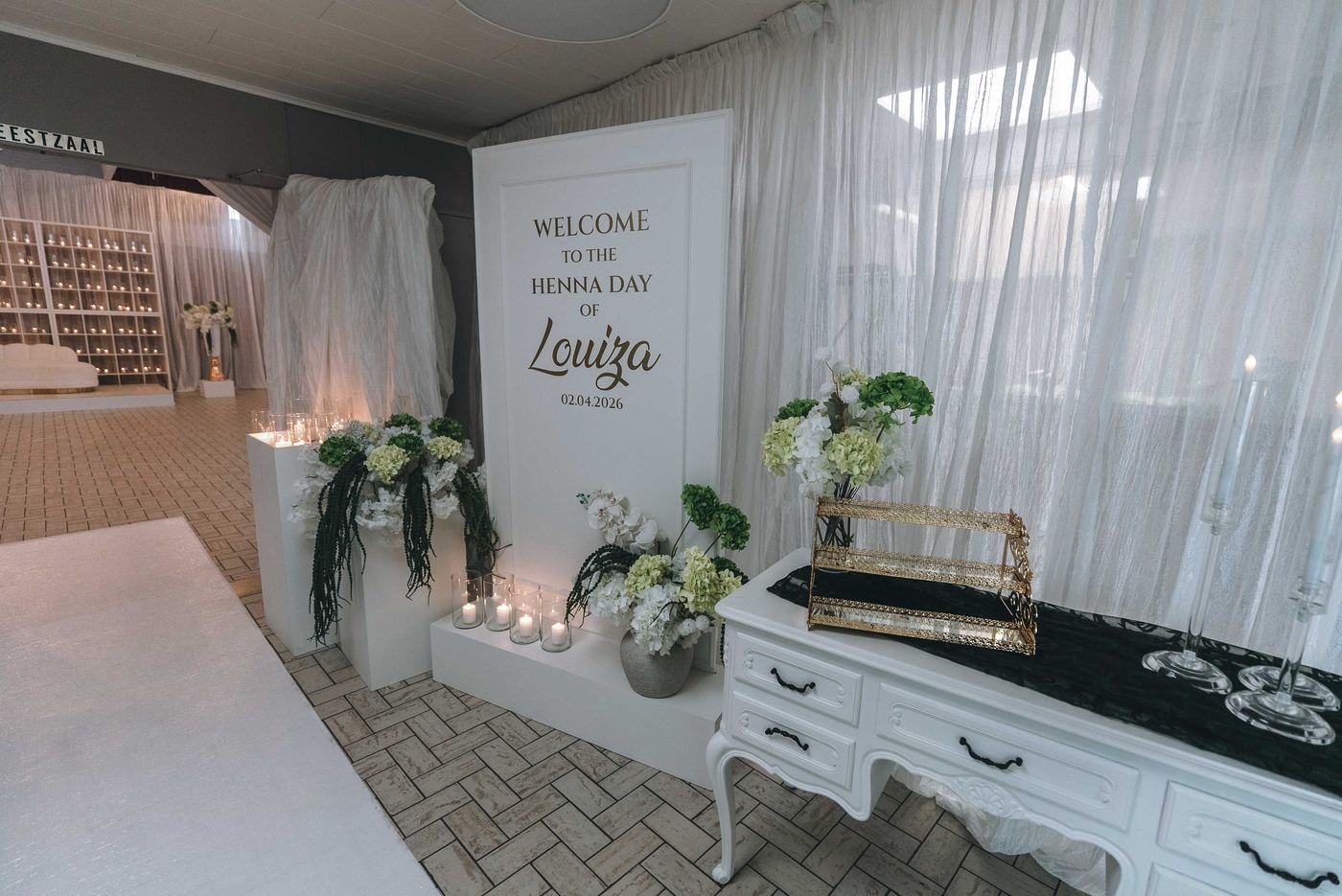 Zaal aangekleed door Royal Decor